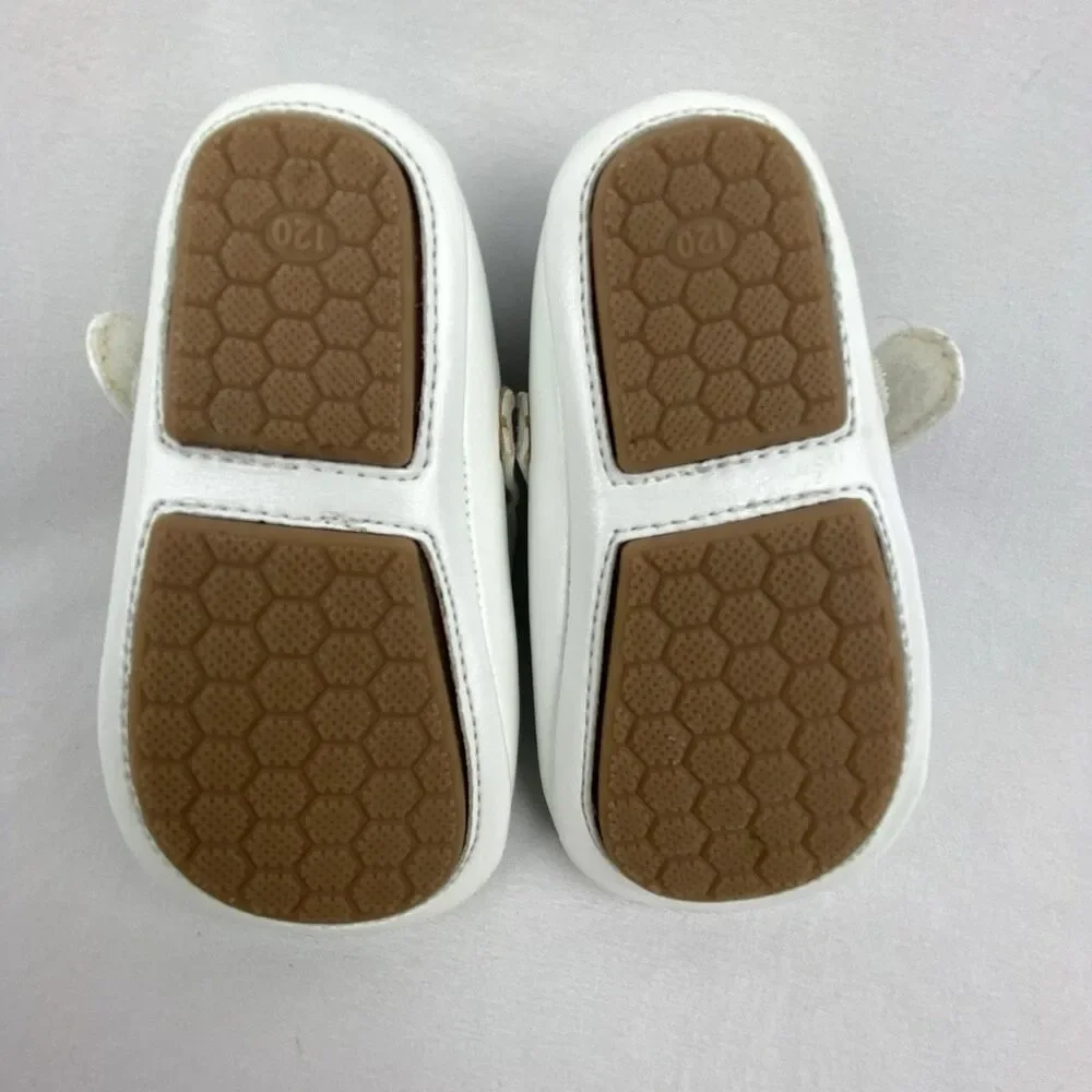 Felix & Flora Mary Jane‎ Shoes Baby Girls Size 12 Adjustable Strap Bow MINT!
